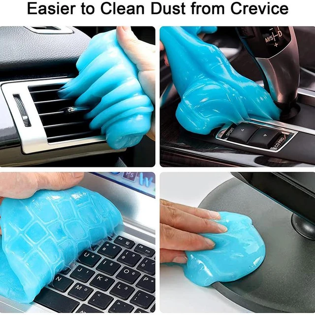 Car Cleaning Gel Car Cleaning Putty With Car Coaster Reusable Car