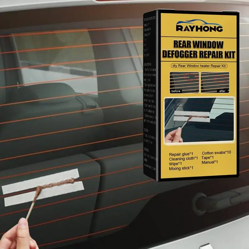 Kit Riparazione Sbrinatore Lunotto Auto - Colla Conduttiva, Per Griglie Rotte O Graffiate