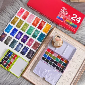 Holbein Artists' Granulating Watercolor Paint Set 1