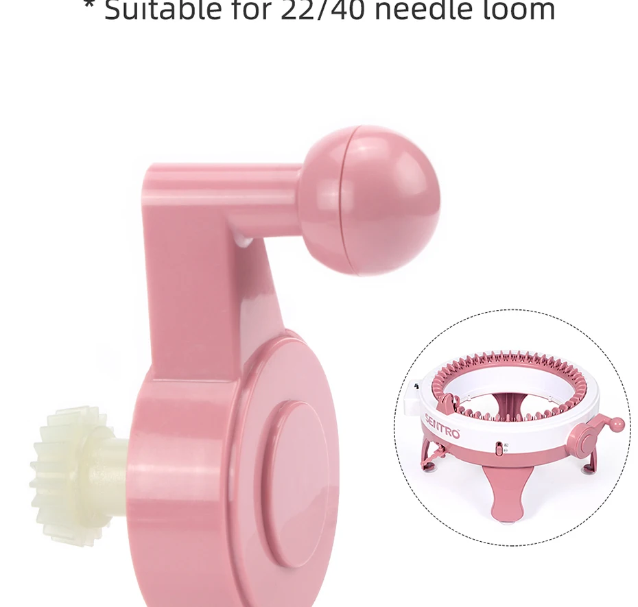 Sentro Strickmaschine Originalteile/Zubehör Ersatzkurbel/Griff, Spanner, Rot-weiße Hängenadel, Zähler – Detail 11
