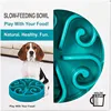 Pet Dog Slow Feeder Bowl Fun Non Slip Anti-Gulping Slower Food Feeding Dishes Eco Dog Bowl for Large Medium Small Dogs Puppy 4