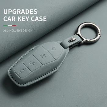 Car Key Cover Case Holder for BYD Han Ev Tang Dm Qin PLUS Song Pro MAX Yuan Dolphin E2 Protector Auto Key Car Accessories 1