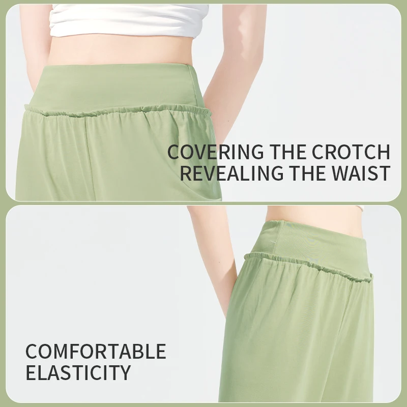 Yutdeng Pantalon Jogging Femme Taille Haute Droit Pantalon à