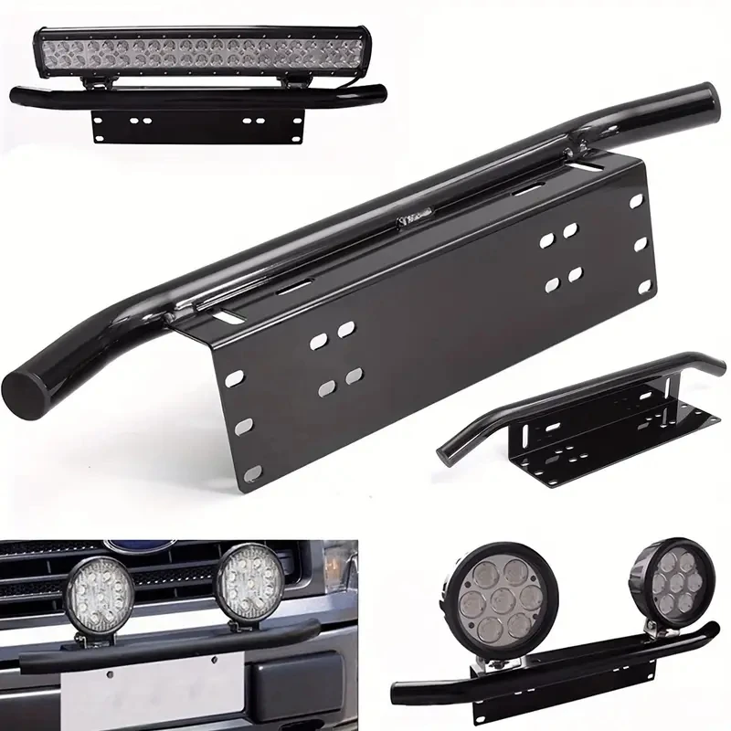 Front Bumper License Plate Universal SUV Lamp Holder Light Mount Bracket Off Road Led Lamp Bar Frame Holder license plate bracket off road light bar holder license plate frame license plate holder led light bar holder