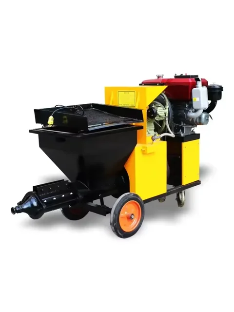 Concrete Mortar Injection Machine, Automatic Mortar Gypsum Wall Plastering Machine, Mortar Spraying Machine 6