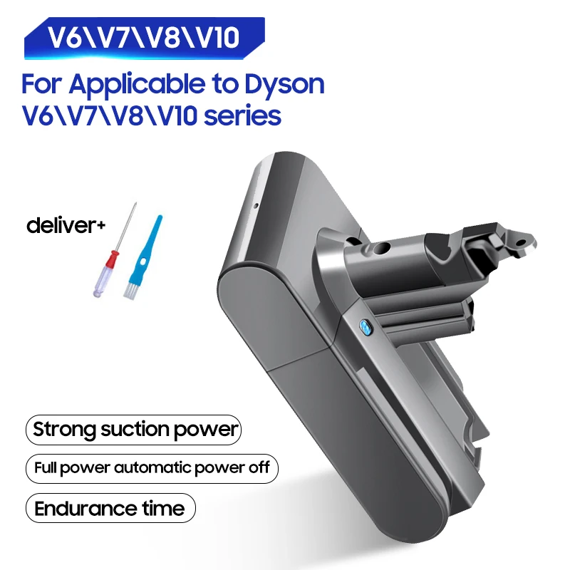 Batteria Di Ricambio Per Dyson V8 V10 V6 V7 Aspirapolvere Sv11 Sv12 Sv09 Sv10 Dc72 V8 Animal + V7 Fluffy V6 Motohead Car + Boatpro