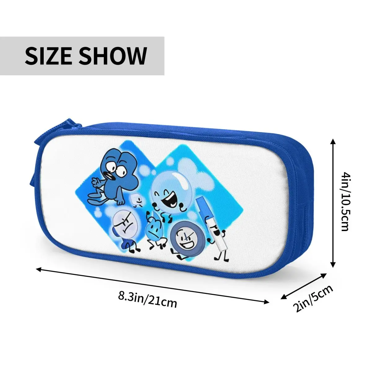 Fun BFDI Inanimate Insanity Cartoon Pencil Case Battle for Dream Island Pencilcases Pen for Girl Boy Bags School Supplies Gifts