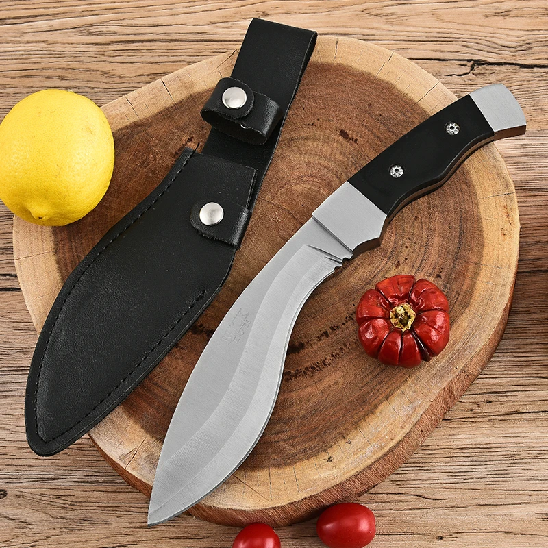new Outdoor survival portable knife, sharp and high-hardness tactical self-defense knife, camping portable small straight knife 2