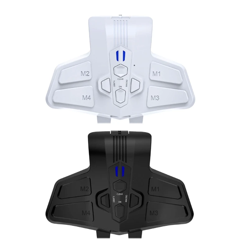 

E56B Задние подставки RGB для ПК PS5Dual с функцией макроса Turbos Задние кнопки и комплект расширения для переназначения