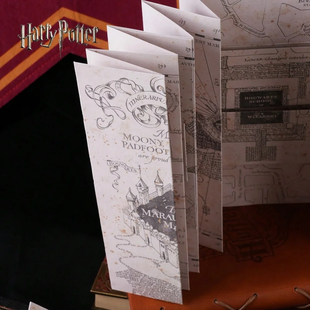 1 Stück Karte der Marauder's School of Magic, magische Cosplay-Requisiten, Filme, Anime, periphere Raumdekoration, Geschenke – Detail 5