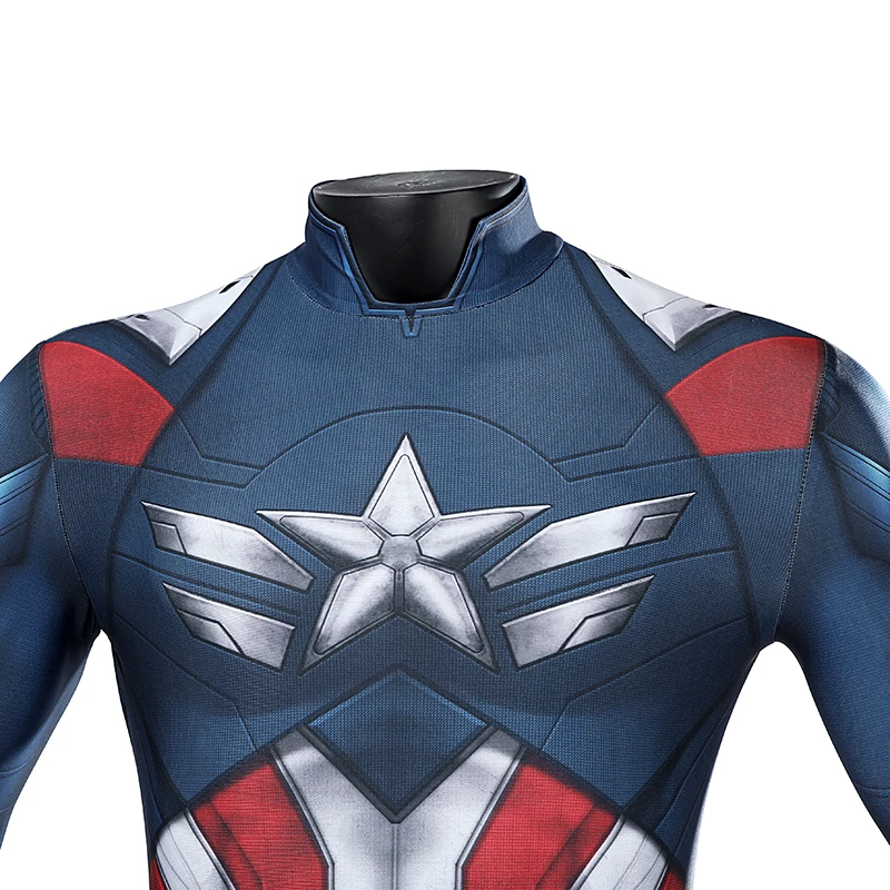 Superhero Captain 4 Cosplay Costume Falcon Sam Wilson Movie Captain US Costume Zentai Suit Bodysuit For Women Men Halloween