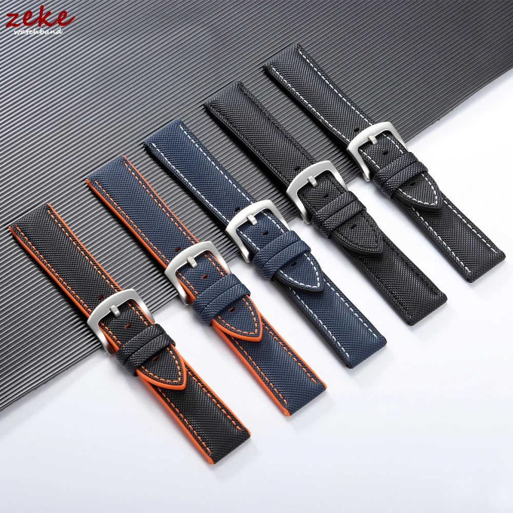 Premium Silicone Waterproof Watch Band with Metal Buckle - Breathable Soft Rubber Strap Replacement