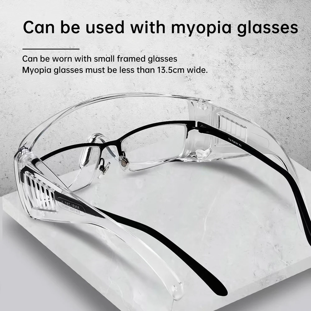Safety Work Protective Glasses Transparent Windproof Sandproof and Impact-proof Labor Protection Glasses PC Material