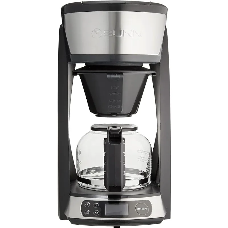 

BUNN Heat N Brew Programmable Coffee Maker, 10 cup, Stainless Steel