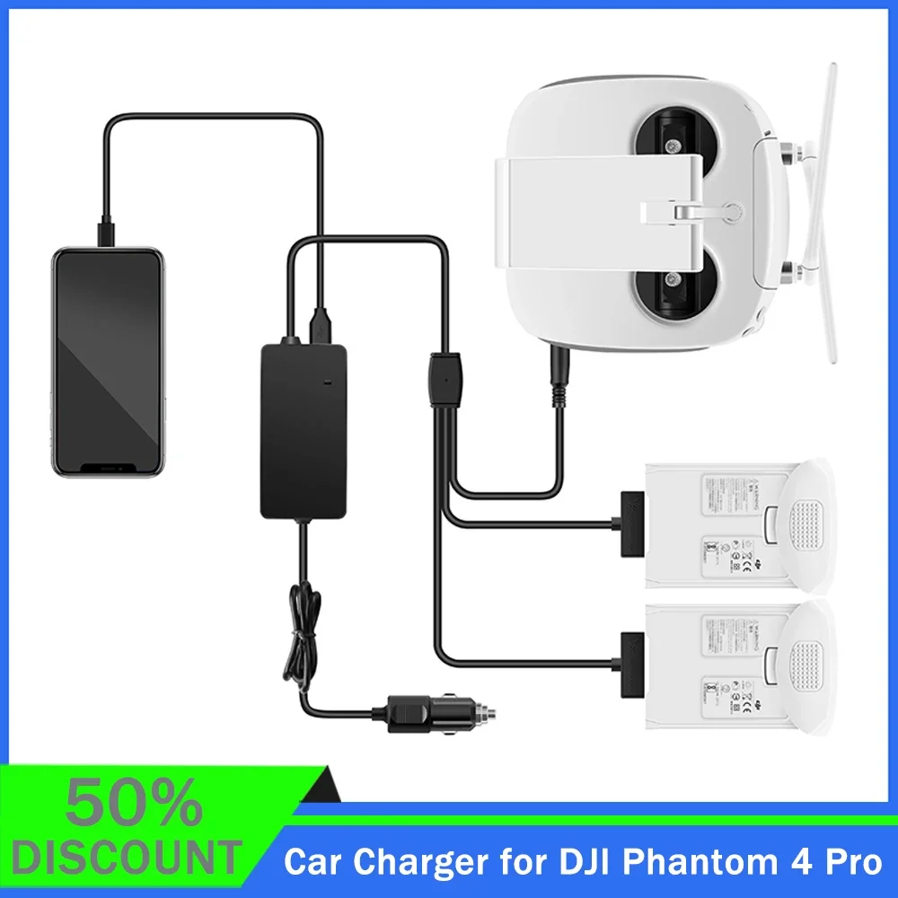 Зарядное-устройство-для-автомобиля-для-dji-phantom-4-pro