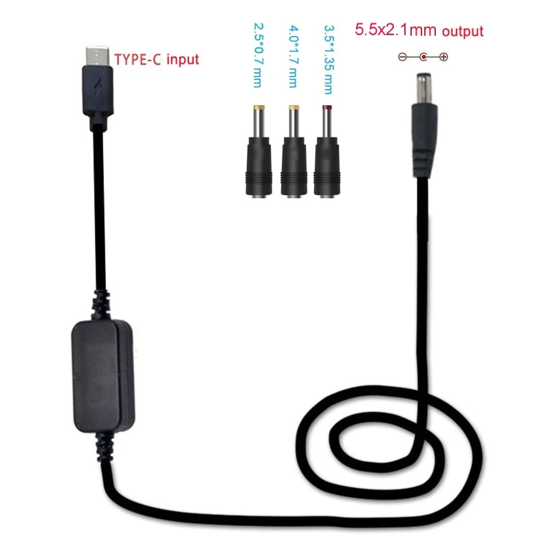 36W USB C Type C PD to 12V 2.5 3.5 4.0 5.5mm Conveter Adapter
