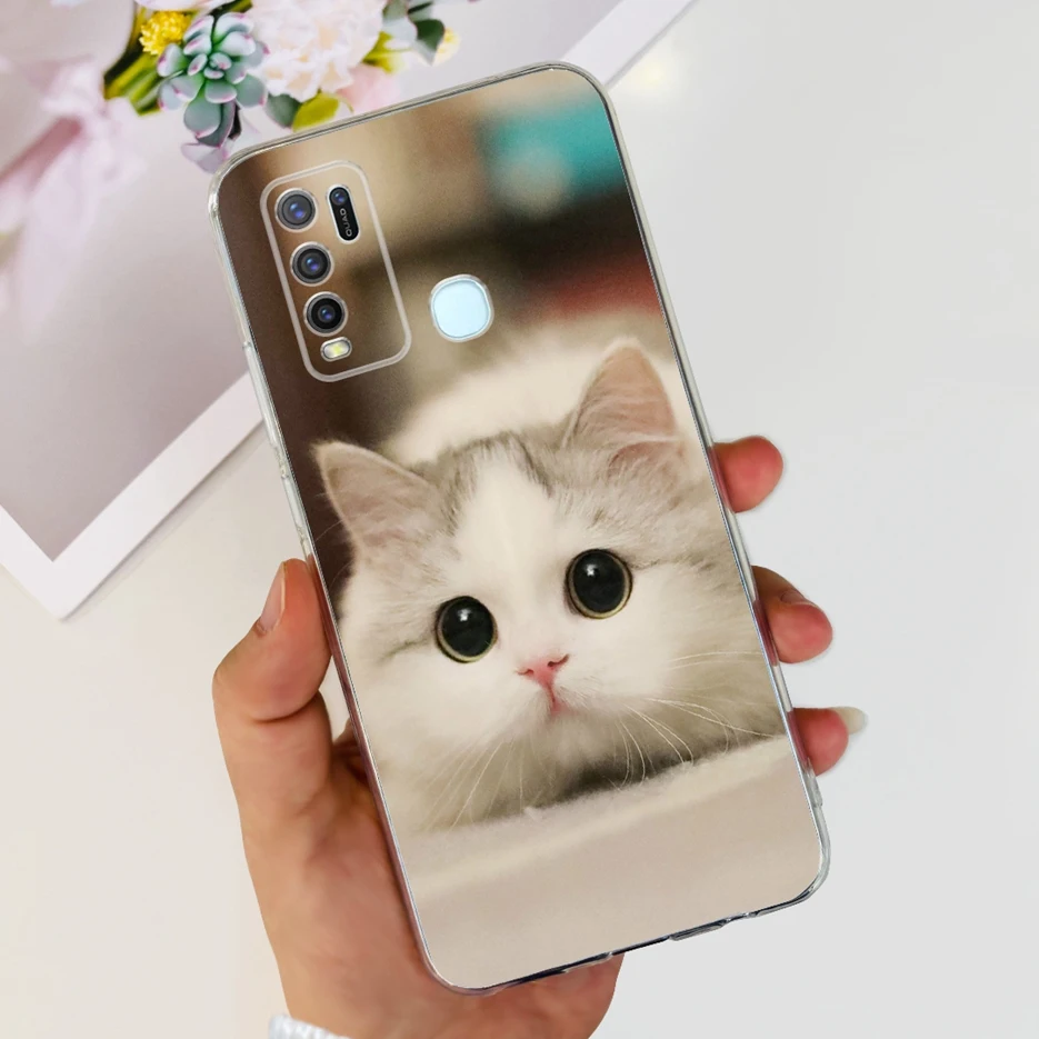 Fashionable Painted Clear Silicone Soft TPU Phone Case Cover
