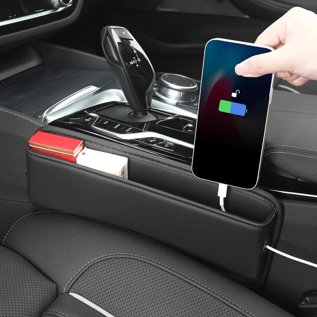 Universal Car Seat Cleaning Storage Box Car Seat Gap Organizer PU Leather  Auto Console Side Pocket Crevice Accessories - AliExpress