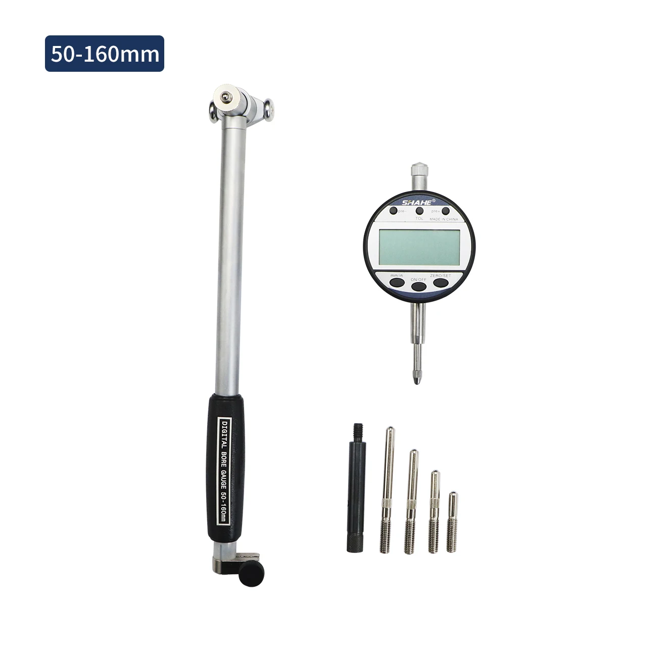 샤헤 디지털 보어 게이지 18-35/35-50/50-160mm 0.01 디지털 보어 게이지 구멍 직경 측정 게이지 보어 게이지 인디케이터