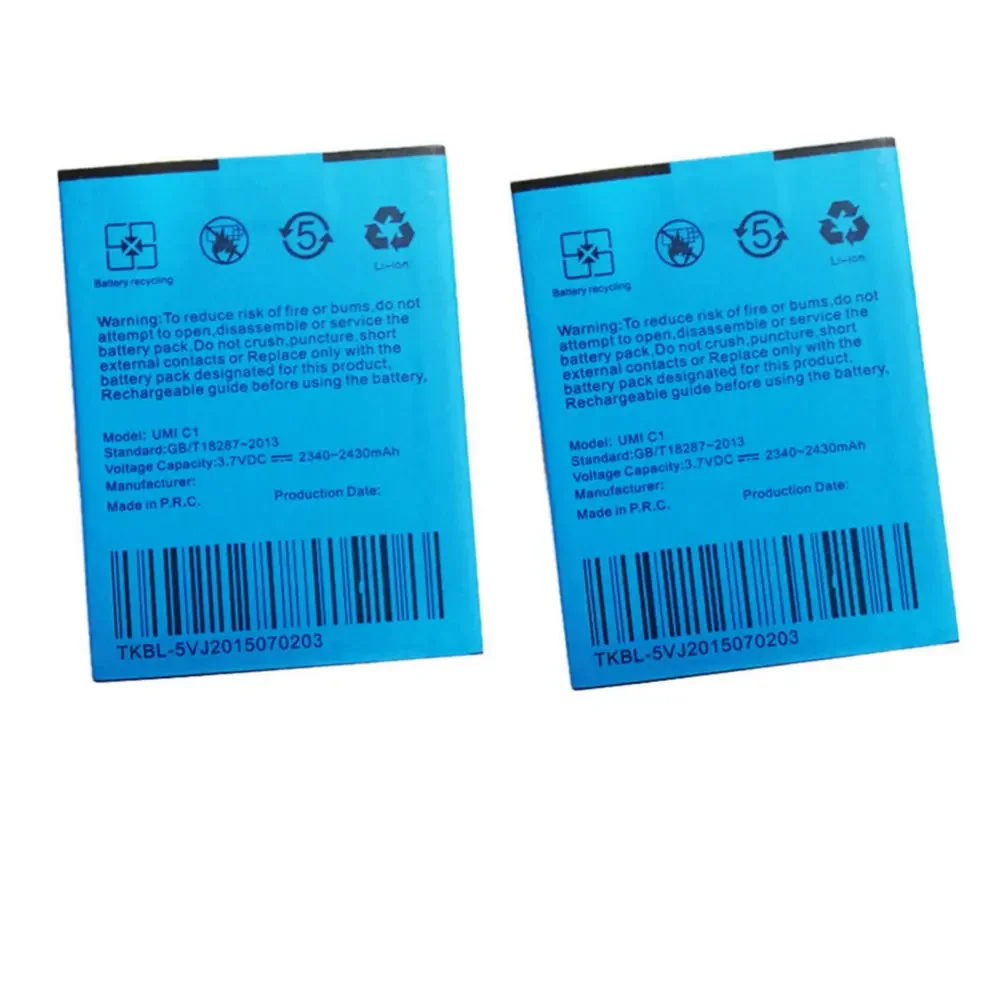 

Новый Сменный аккумулятор 2430 мАч 3,7 в, аккумулятор для Umi C1, аккумуляторы для мобильных телефонов