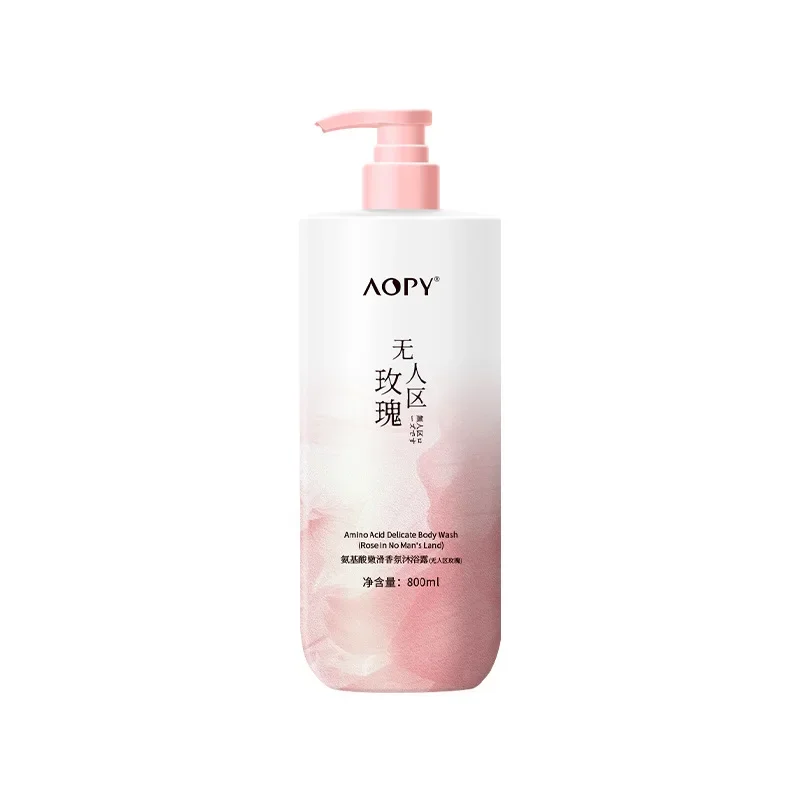 800ml Amino Acid Fragrance Body Wash Rose Fragrance Refreshing Clean Lasting Large Capacity Shower Gel