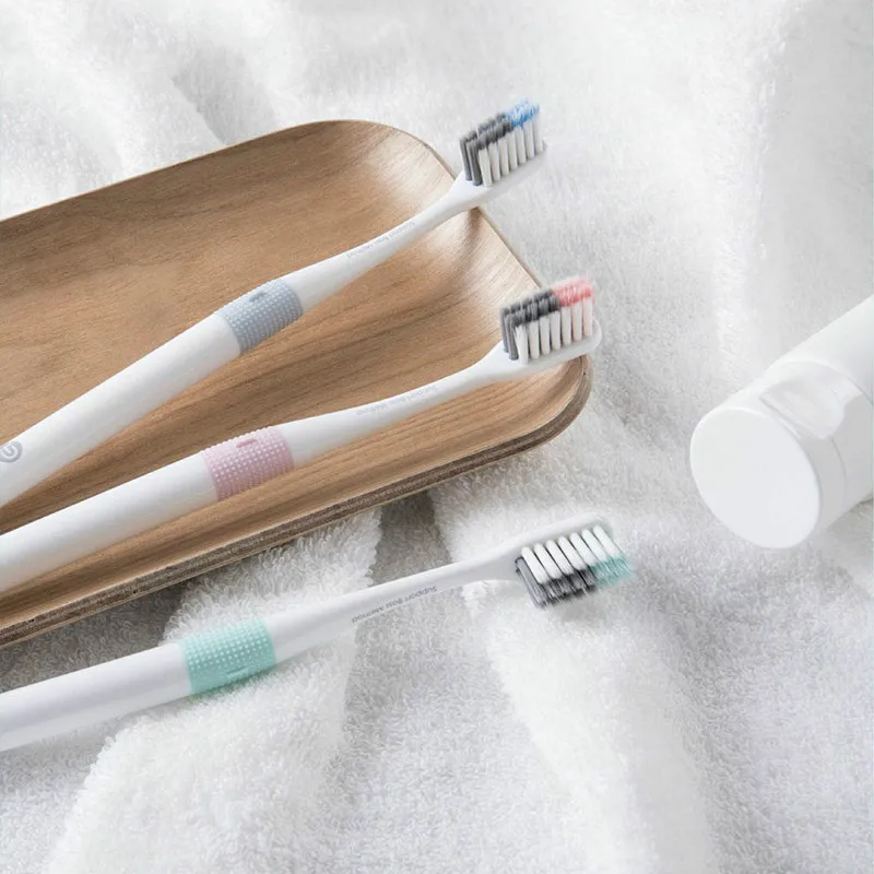 Doctor B Toothbrush Bass Method Sandwish-bedded Brush Wire 4Colors Including 1 Travel Box for Smart Home electric toothbrush,toothbrush case