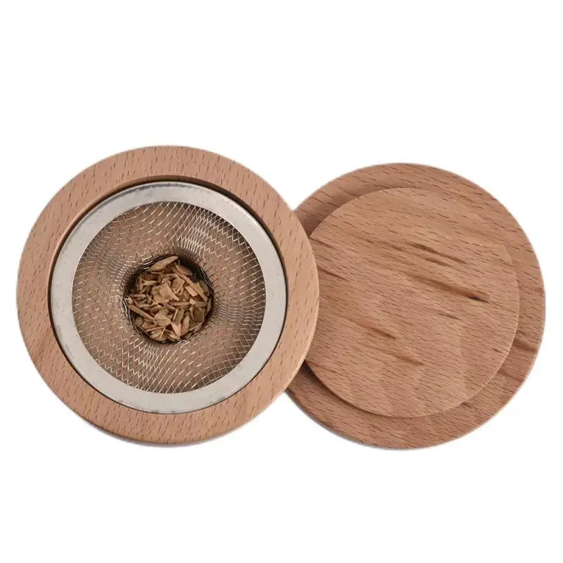 Wooden Cocktail Smoker Kit Whiskey Fruity Wood Chips Bartending Accessories Smoke Maker For Drinks Kitchen Bar Accessories Tools cocktail smoker kit