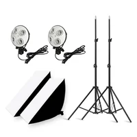 Selens 50x70CM Lighting Four Lamp Softbox Kit With E27 Base 2M Stand Holder Soft Box Camera For Photography Photo Studio Video