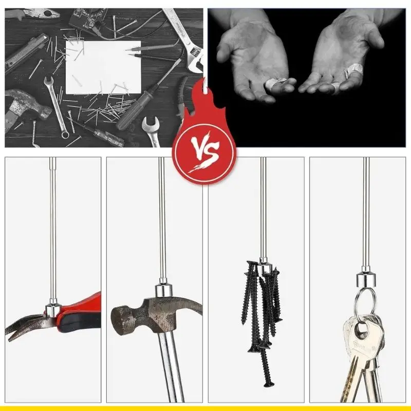 정비공 자동차 수리 및 DIY 프로젝트에 적합한 조정 가능한 검사 거울이있는 SZCH 확장 가능한 자기 픽업 도구