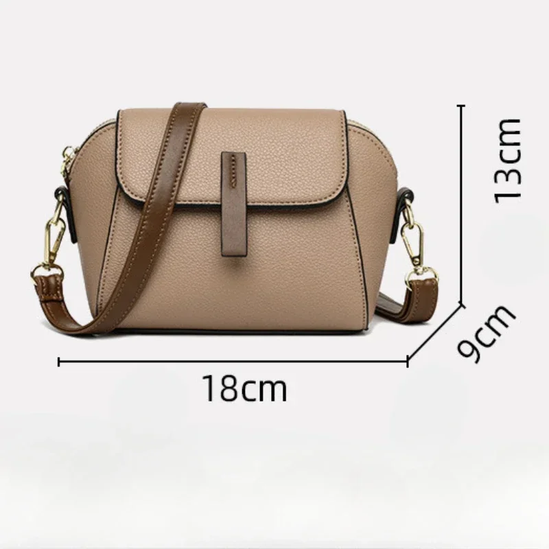 Luxury Designer Solid Color Women's Small Handbag Fashion Shoulder Messenger Bag Ladies Pu Leather Shell Crossbody Bag Bolsas