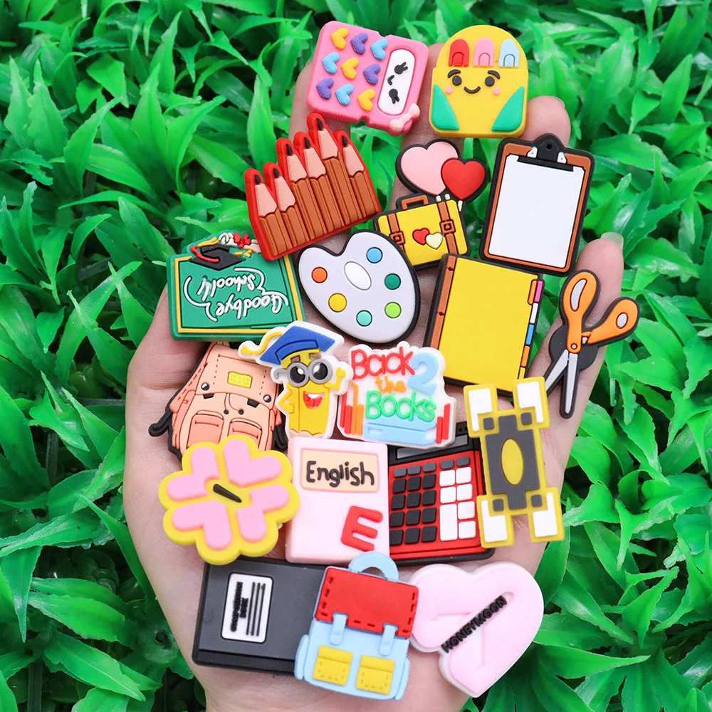 PVC Shoe Charms - Graduation School Bus Teacher Design