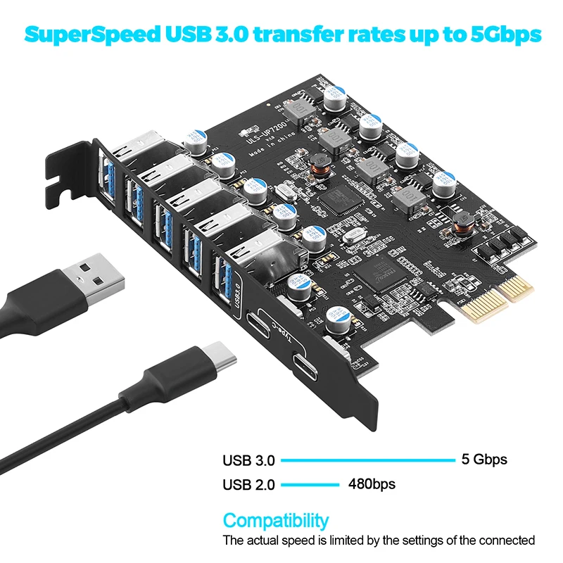 

Плата расширения PCIe USB 3,0 для настольного ПК