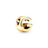Hot Sale A-Z 26 Gold Lucky Letters Combination Charm Beads Fit Original European 925 Sterling Silver Bracelet DIY Women Jewelry 2