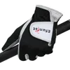 Efunist Golf Glove For Men Non-Slip Patterned Microfiber Black Breathable Left Hand 3D Performance Grip Comfortable Golf Gloves 5