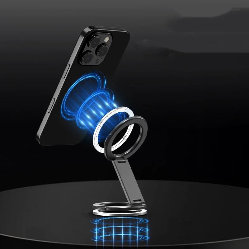 Double-sided Magnetic Phone Ring Holder for IPhone 14 15 16Pro Max Foldable Stand ForMagSafe Compatible Mobile Phone Accessories