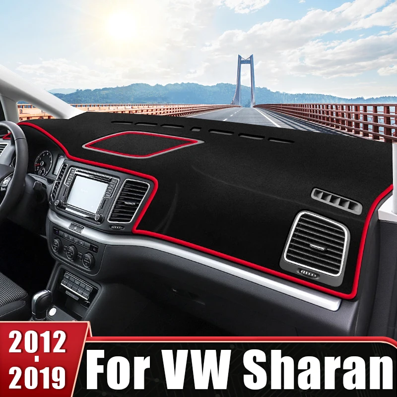 

Car Dashboard Cover Avoid Light Non-Slip Mat Accessories For Volkswagen VW Sharan 7N 2012 2013 2014 2015 2016 2017 2018 2019