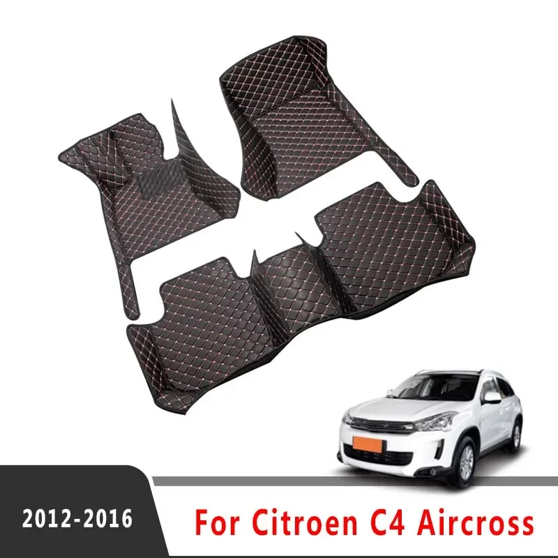 

Car Floor Mats For Citroen C4 Aircross 2016 2015 2014 2013 2012 Auto Carpets Custom Interior Foot Pads Rugs Accessories Products