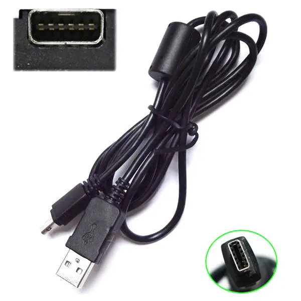 1.2m 휴대용 12핀 USB A-미니 USB 케이블로 빠른 데이터 전송 및 Ex-Z1050 Z1080 Z150 Z250 충전 가능