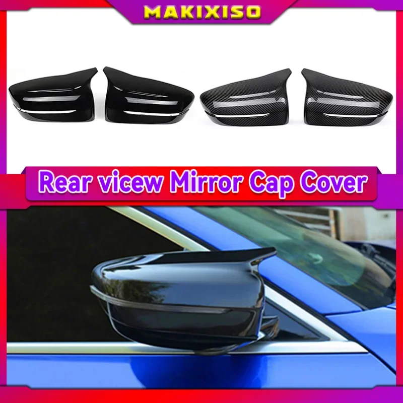 

High Quality Horn Shape Rearview Mirror Cover Caps Side Mirror Covers 2pcs M Style for BMW G30 G38 GT G11 G12 2016-2018 for LHD