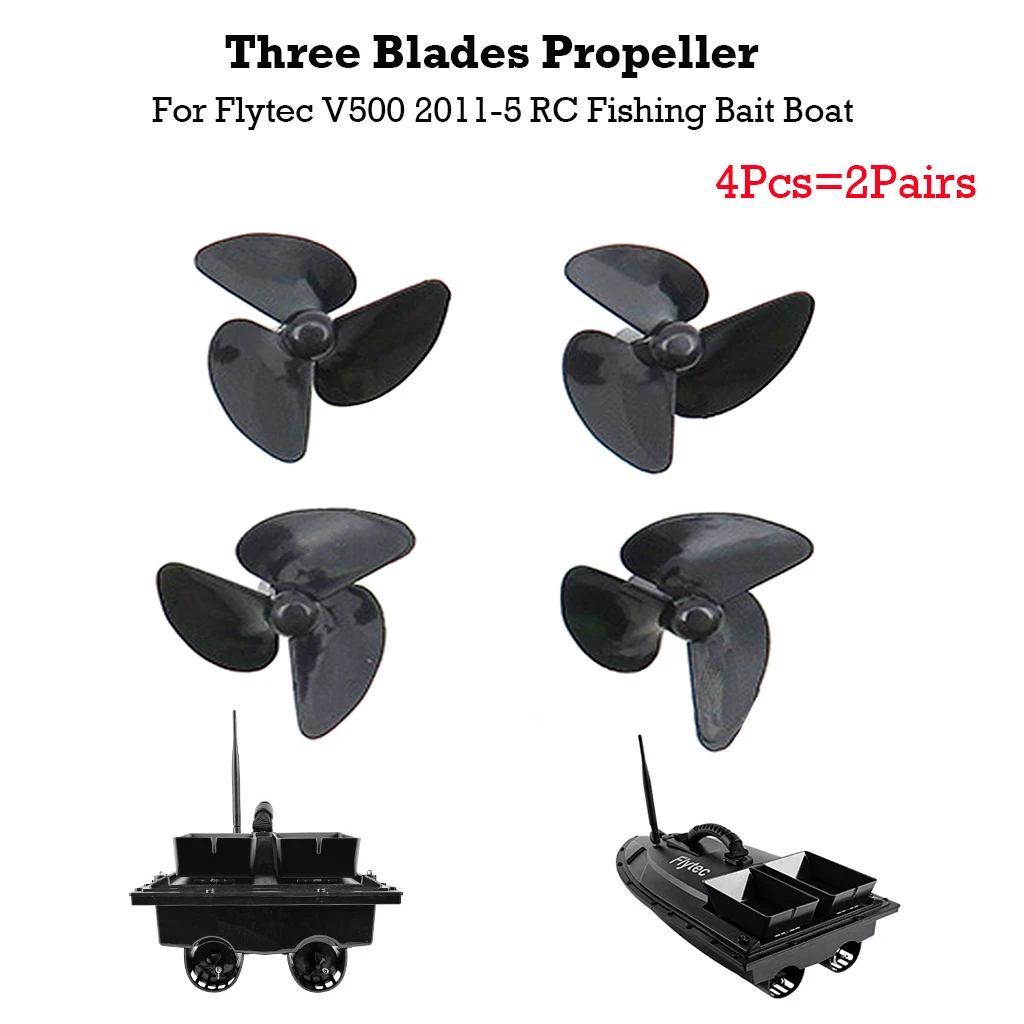 4Pcs 3 blade Propeller for Flytec V500 Flytec 2011 5 Electric RC