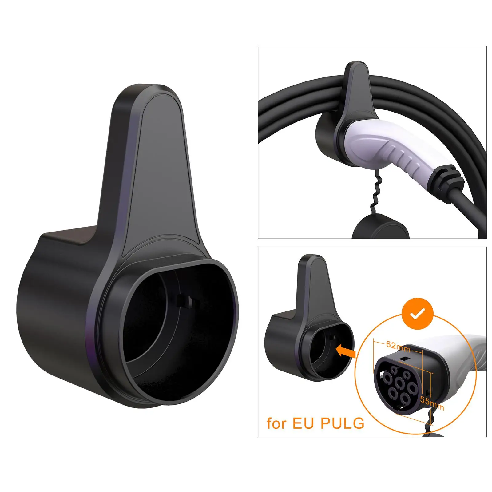 Ev Charger Holder Holster Dock Per Veicolo Elettrico Tipo 2 Cavo Di Ricarica Protezione Extra Leading Wallbox Model Y/3/S/X