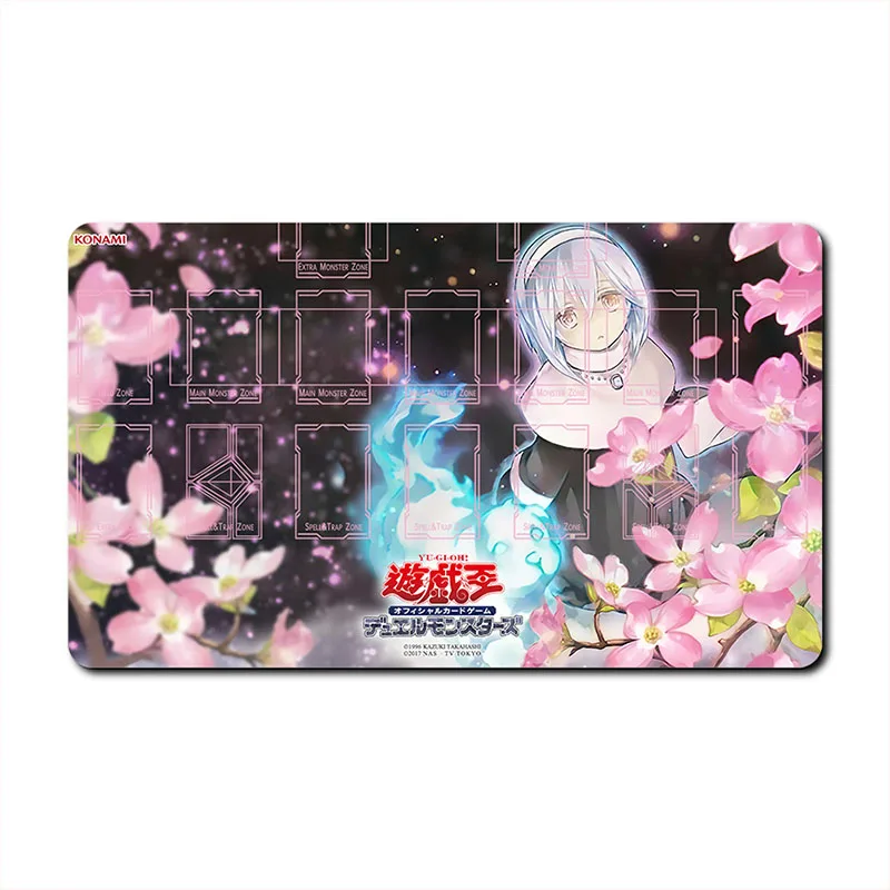 

Yu-Gi-Oh! Two Person Battle Card Pad Ash Blossom & Joyous Spring Ghost Ogre Snow Rabbit Anime Game Card Pad Festival Gifts