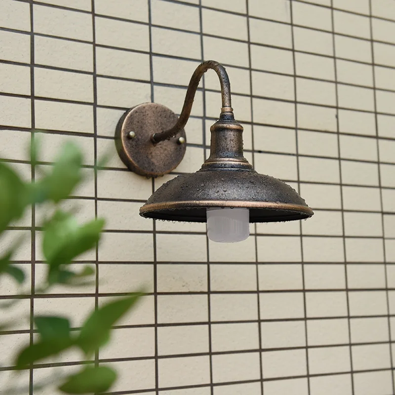 American Vintage Wall Mounted Lamp Indoor Outdoor Waterproof Decor LED Wall Light