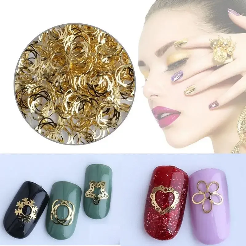 

100 шт., 3D наклейки для ногтей