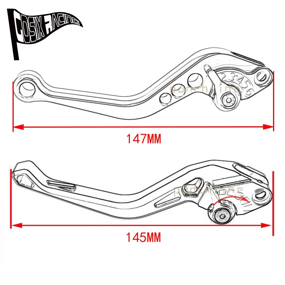 Fit For Tuareg 660 2022-2023 Tuareg660 Motorcycle CNC Accessories Short Brake Clutch Levers Adjustable Parking Handle Set 6