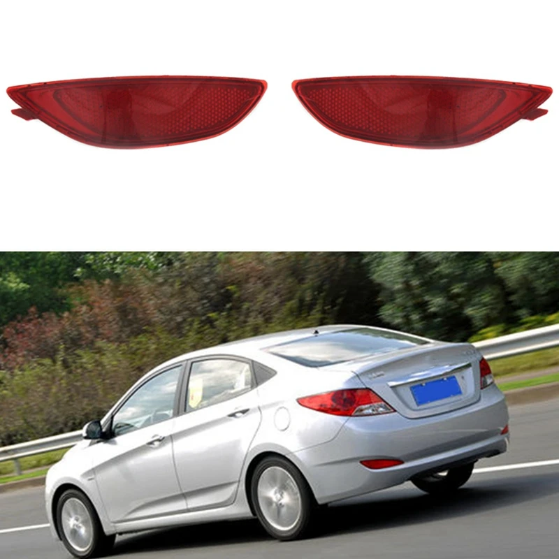 

1 пара, отражатель заднего бампера для Hyundai Accent/Verna/Solaris 2008-2015