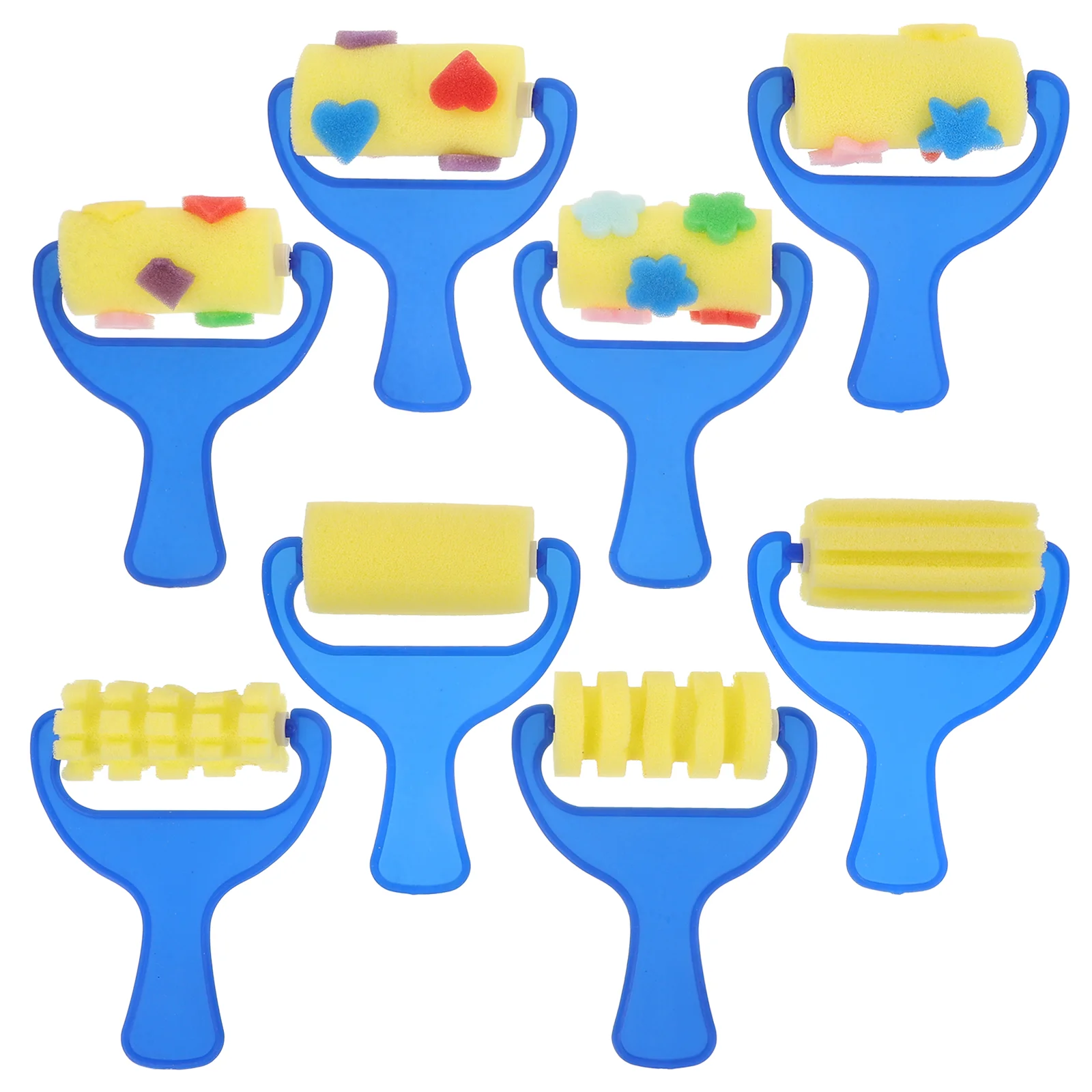

2 Set Crafts Child Toddler Mini Toys for Kids Foam Paint Brushes Sponge Roller Rollers Graffiti Tool