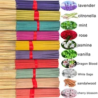 7 Sets of 140 Incense Sticks, Available in Four Seasonal Sets: Rose, Lavender, Sandalwood, Jasmine, Mint, Cherry Blossom, Herbal and Dragon Bloodwood, Each Pack Contains 20 Sticks, Suitable for Home, Office, Yoga, Meditation, Post-Meal Reading or Concerts, Long-Lasting Fragrance