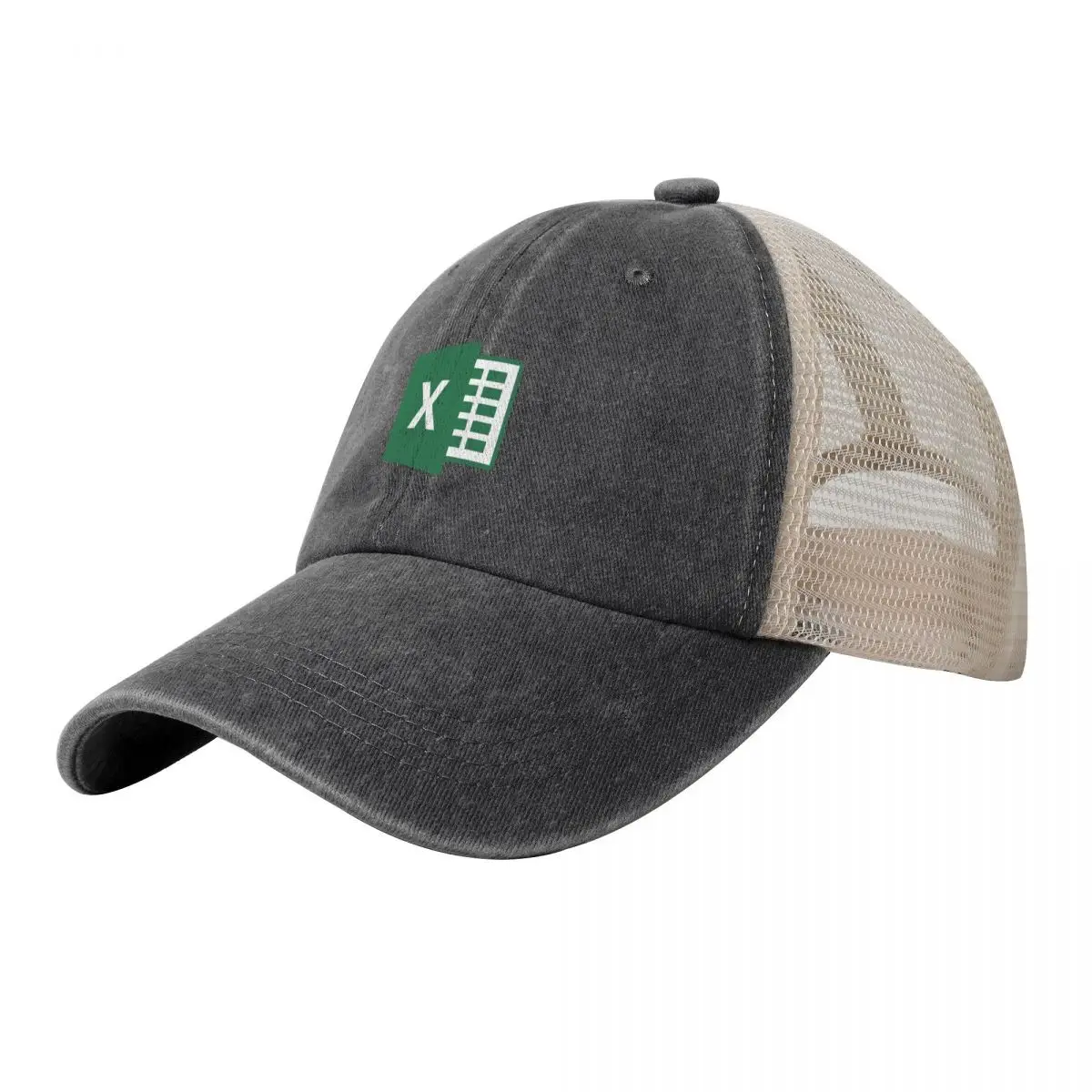 

excel Cowboy Mesh Baseball Cap Beach Bag Hat Luxury Brand Icon funny hat Women's Hats 2024 Men's