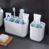 Toothbrush Holder Storage Rack Shaving Makeup Brush Electric Teeth Brush Toothpaste Organizer Holder Case Bathroom Accessories 2
